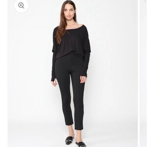 NWOT Ripley Rader Black Ponte Knit Slim Leg Pant